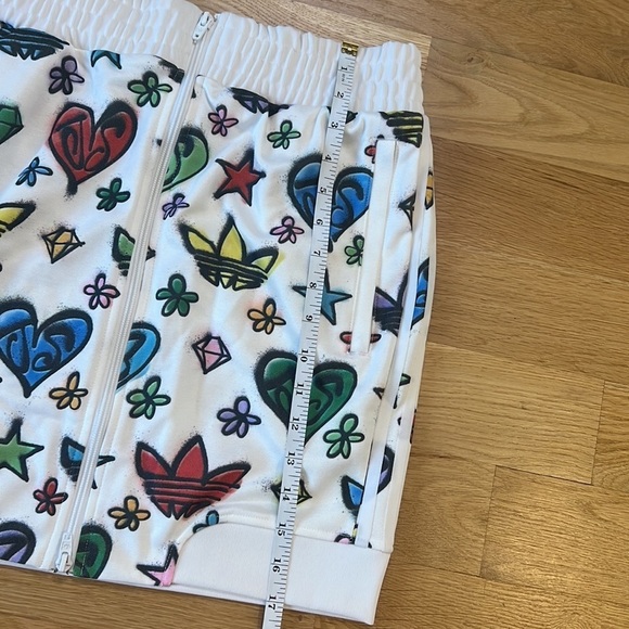 Jeremy Scott Adidas White Monogram Skirt Size Small - Picture 5 of 10